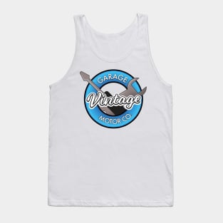 Vintage garage motor company retro logo Tank Top